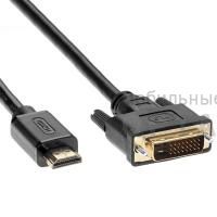 Кабель HDMI to DVI-D (19M -25M) 2м, TV-COM <LCG135E-2M> (1/60)