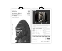 Стекло защитное антишпион SupGlass SG-12 Privacy 26°, черная рамка, для iPhone 17 Pro Max