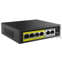 Коммутатор NETIS P106C 6x100Mb 4PoE+ 58W неуправляемый, функция PoE Watchdog (PoE авто перезагрузка) (1/20)
