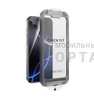 Стекло защитное, KEEPHONE QUICK FIT 3D БЕЗ РАМКИ FULL GLUE САМОКЛЕЯЩИЙСЯ GLASS iPhone 17 PRO MAX